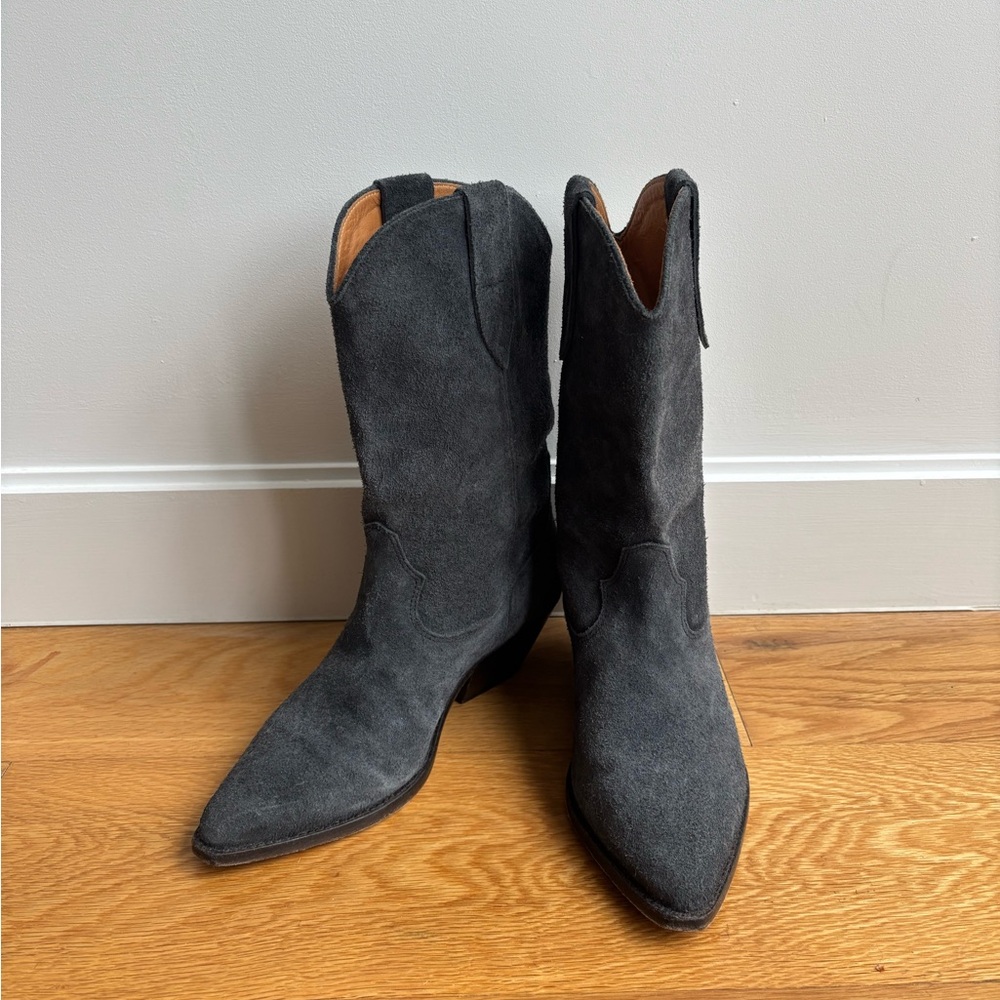 Isabel Marant Duerto Suede Western Boot - Picture 5 of 9
